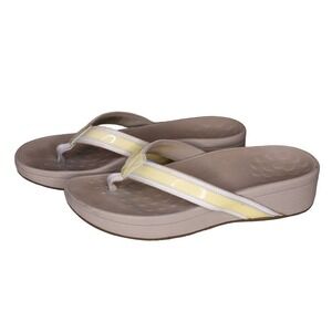 Vionic Flip Flop Sandals Slip On Yellow Size 8